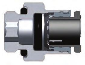 connectors are fitted with an internal hexagon for ease of assembly with the use of an Allen spanner. This enables assembly in restricted spaces.