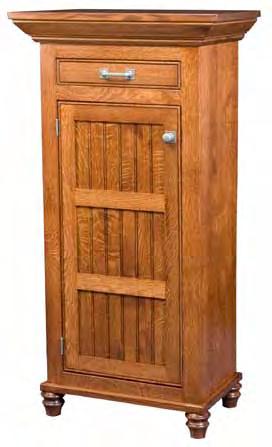 Panels 1 door, 1 drawer 18 x28 x53½ Harvest-1 with Glass Panels 1