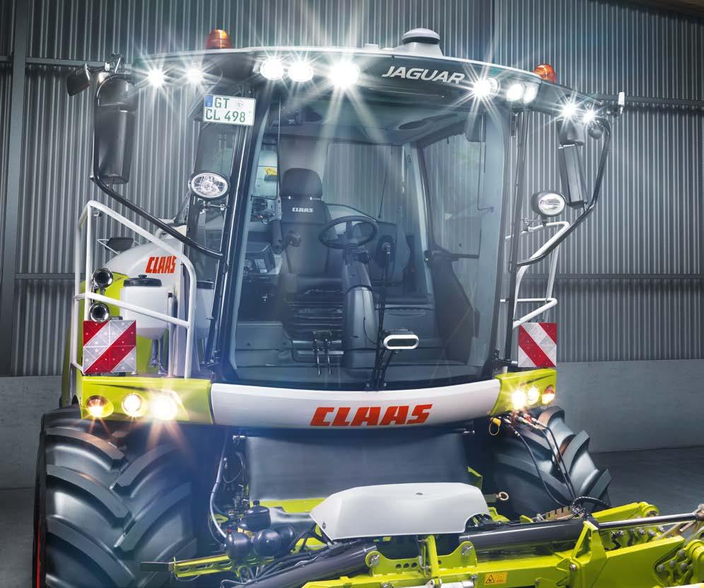 The JAGUAR workplace. Command bridge with a view. Comfort cab The CLAAS comfort cab. In the JAGUAR, there is simply nothing to distract you.