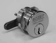 Utility, Cabinet and Switch Locks Specifications: 4142-4143 Utility & Cabinet Lock For Metal Doors Cylinder Cam Keys Cylinder Options Hand Easily field reversible Finishes Up to 7/8" thick Brass, 6