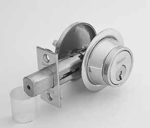 470 Series Grade 2 Deadbolts Specifications For Doors Door Prep Backsets Strike Cylinder Masterkeying Specification Front 1-3/4" (44mm) to 2-3/8" (61mm) door thickness [except 475 with 2-1/16" (53mm)