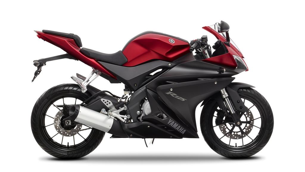 Colours YZF-R125 Race Blu Matt Grey Anodized Red Featured