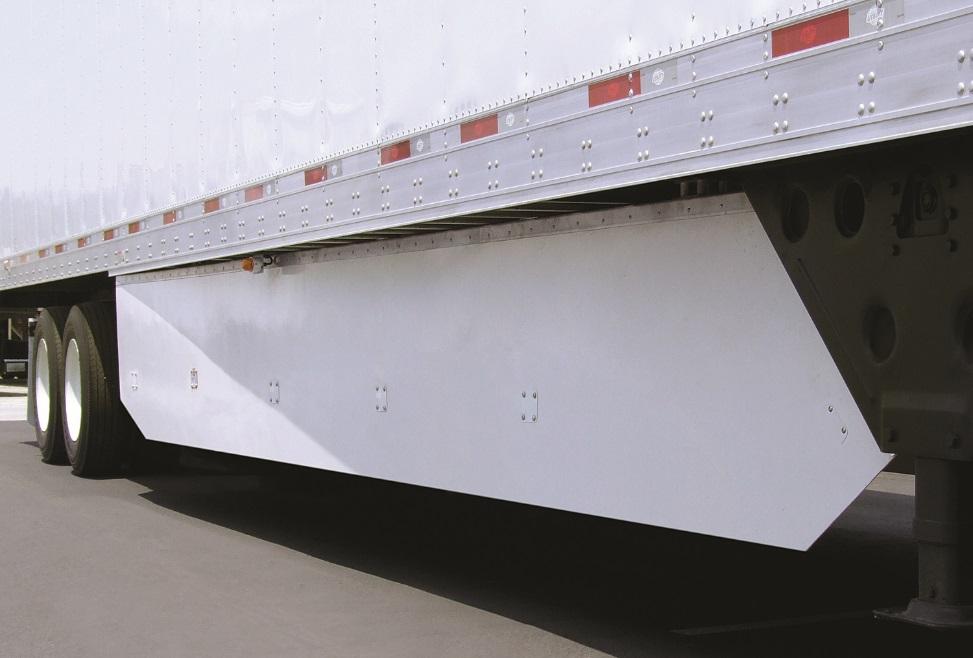 Trailer Side Skirts and Tails Side Skirts 4 to 7% Saves 645 gallons Reduces fuel