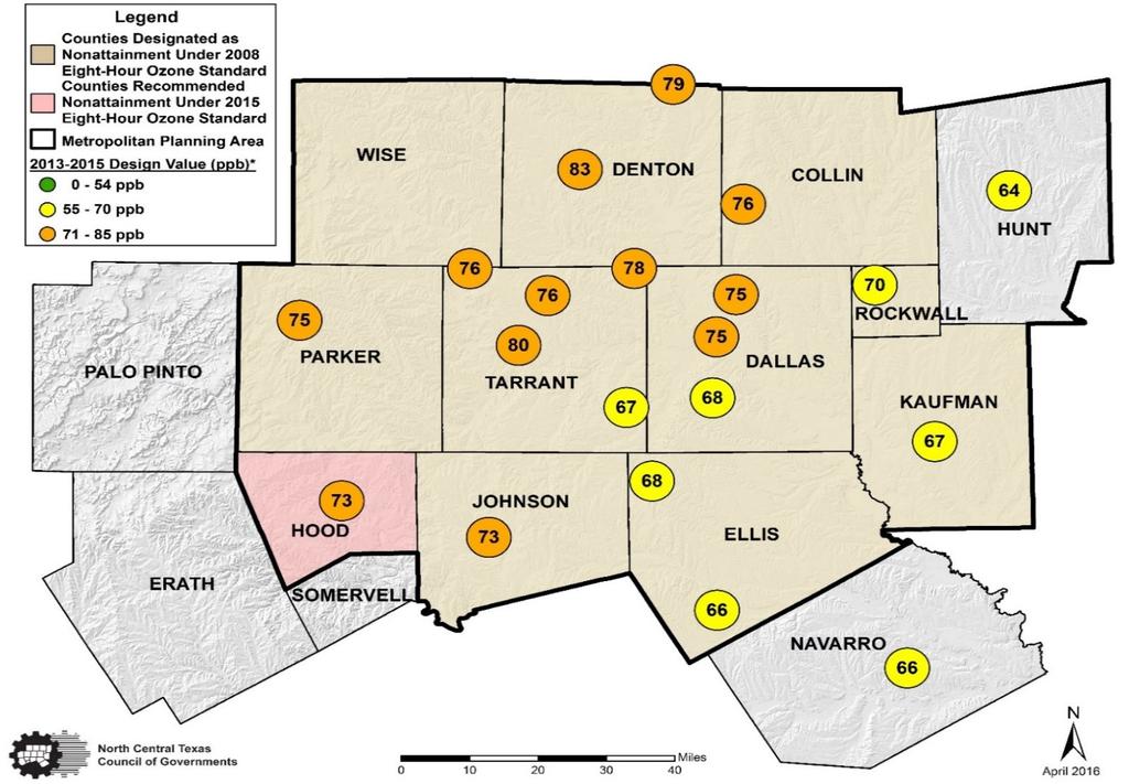North Central Texas Council of Governments Council of Governments (COG) Figure 1: NCTCOG Boundary Metropolitan Planning Organization
