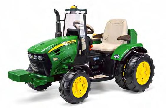Riding Toys - Battery Operated 12V DUAL FORCE TRACTOR RIDE ON IGOR0077- Pack: 1 Available February Features 2 speeds forward (3.5 and 7.3km/h) and reverse.
