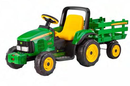 12V GROUND LOADER TRACTOR WITH SCOOP IGOR0069 - Pack: 1 Accelerator and Brake on same Pedal. 2 Speeds (3.6 & 7.2 kph) + Reverse. High Speed Lock-out.