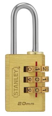 Combination brass padlocks are superior for light duty usage such as securing luggage or storage lockers. They are available in both three and four number combinations.