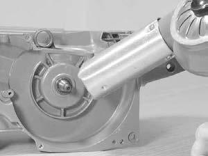 20. CRANKCASE TITLE 20.3 Heat the flywheel side crankcase with heat gun for 5 minutes, approximately 150 F (65.