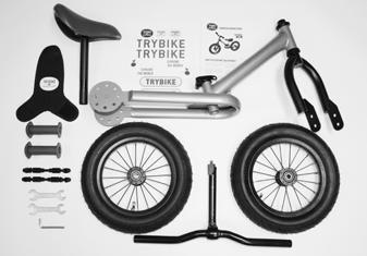 ASSEMBLING THE We have already partially assembled the Trybike. We would love to put the entire bike together for you beforehand, but then we would have to ship it in a large box.