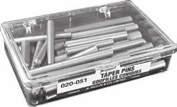 10 sizes from 312-014 to 025. These large size pins are for Tractor and Farm implement use. Combine with Asst. No. 020-050 for complete coverage. MASTER ASSORTMENT No.