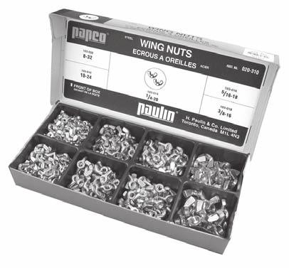 DOUBLE THICKNESS NUTS ECROUS TRES HAUT 102 (Light High Nuts) "Papco" Double Nuts are used on spring centre bolts, spring "U" bolts, heavy duty truck wheels, tractor and implement bolts.