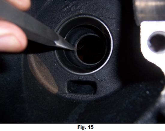 17. Old bearings can be removed from the pinion and differential case by removal tool or