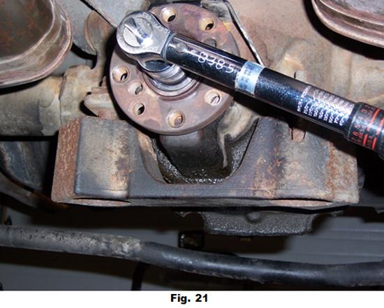 35. Two numbers are very important in the tightening process. You want to be exerting at least 140 Lb.-ft. of torque on the nut while tightening.