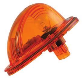 Stop/Tail/Turn Lamps 63 LED Hybrid Side Turn/Marker Lamp Hybrid LED/Incandescent technology provides a low cost-to-life ratio with an incandescent flashing