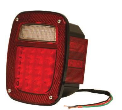 68 Stop/Tail/Turn Lamps Hi Count LED Stop/Tail/Turn Lamp All functions utilize LED technology Gasket between lens and housing protects against moisture intrusion Potted circuit board protects against