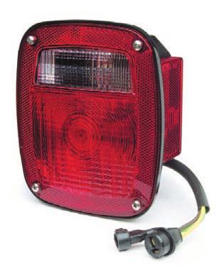 Stop/Tail/Turn Lamps 71 Three-Stud Peterbilt /Chevrolet / Jeep /GMC Stop/Tail/Turn Lamp with Pigtail Replaces Peterbilt 16-02600R and 16-02600L Replaces Chevrolet / GMC 370867 and 370868 Replaces