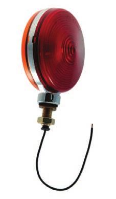 Stop/Tail/Turn Lamps 77 Thin-Line Zinc Die-Cast Double-Face Lamp For fender or front bracket mount Wire exit has a grommet to protect the jacket