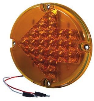 Stop/Tail/Turn Lamps 79 7" LED Arrow Turn Lamp Large arrow pattern makes it easier for road traffic to identify turning vehicles
