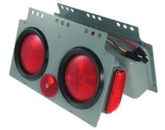 Stop/Tail/Turn Lamps 57 Stop/Tail/Turn 4" Lamp Power Module with Sidemarker Heavy-gauge steel plate and can Includes reflector 51022