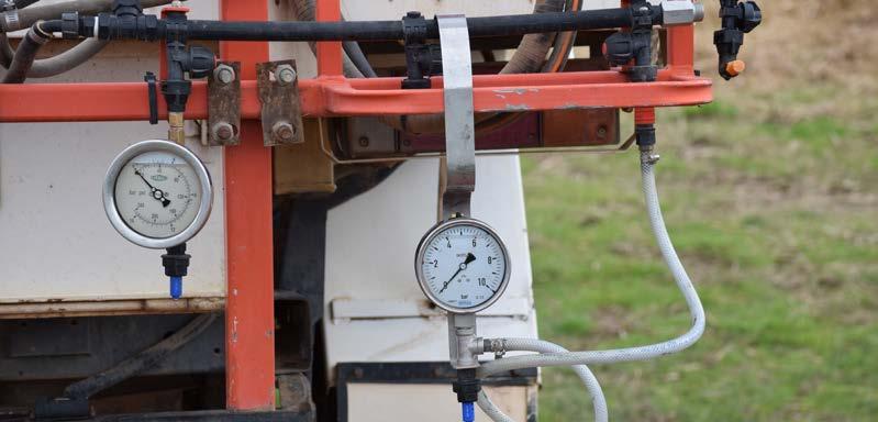 Use the following formula to compare your lowest and highest application rate at the range of spraying speeds you intend using: Total litres per minute through the boom = L/ha x km/h x total spray