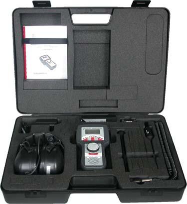 Overall view of the device and the accessory operating manual SONAPHONE T body sound probe waterproof charger