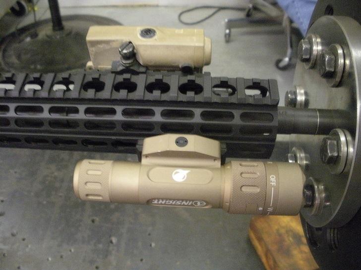 Endurance: Procedure Procedure Barrel threaded to barrel adapter plate on the cyclic load machine. ½-28 UNEF-2A M4A1 barrel thread. Flash hider shims used to control weapon orientation.