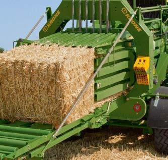 mounting bracket Full-on power for rock-solid bales Up to six massive rams operate the top and