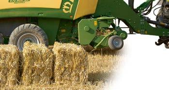 fewer bales to collect and load compared with HD bales.