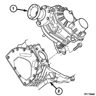 NOTE: Clean and prepare gasket surfaces as necessary before installing parts on the new engine. 13. Using 8 new bolts, p/n 06503465, position flex plate with backing plate on the crankshaft (Fig. 12).
