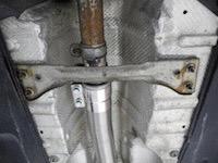Also make sure that the oxygen sensor wire is properly secured to the metal brace and is