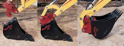 WAIN-ROY TILTING BUCKET Ideal for ditch cleaning, grading, backfilling and loose material