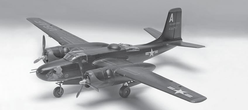 KIT 5524 85552400200 A-26b Invader The first A-26 Invader rolled off the assembly line in 1943 and it has the distinction of being the only combat aircraft used by the United States in World War II,