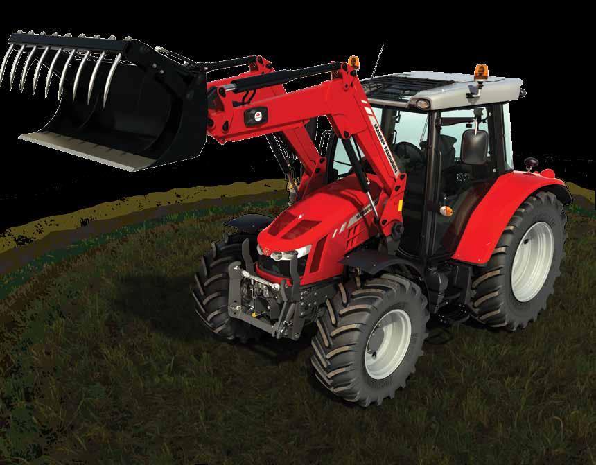 Lift and dump B/C. Lower and fill B/D. Lower and dump - bucket adjustment to horizontal position Design features of the MF 5600 Series ensure complete productivity.