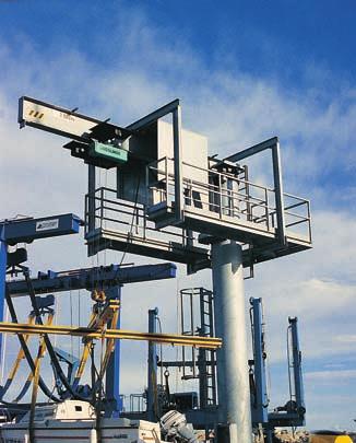 Jib cranes: mounted on a wall or on a column, with total or partial rotation capability, manual or motorized.