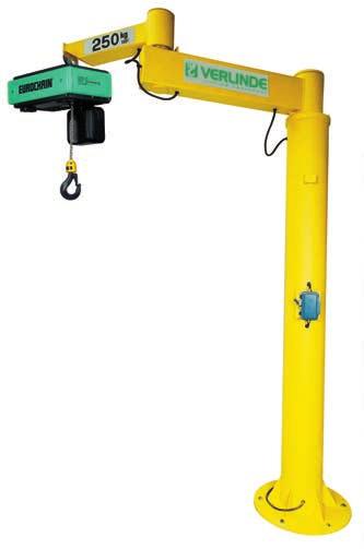 Templier jib crane with articulated arm 50 to 1,000 kg.