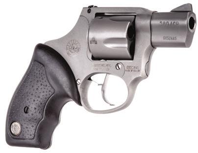 2-380129UL 380.380 AUTO 5 DAO Matte Black or Matte Stainless Carbon Steel or Stainless Steel Fixed Front/Adjustable Rear Bobbed Hammer Soft Rubber 16 oz. $465.56 THE TAURUS MINI REVOLVER IN.