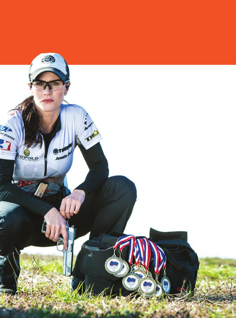 THE STORY OF A CHAMPION JESSIE DUFF TEAM TAURUS CAPTAIN Competing and excelling in five different shooting disciplines since she was just 15 years old, Team Taurus Captain Jessie Duff is recognized