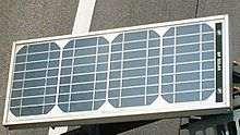 Solar Panel Collection of photovoltaic cells.