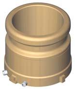 B-375-D Components Durable Cover Rugged cast ring sits deep within the bucket to protect the walls from damage