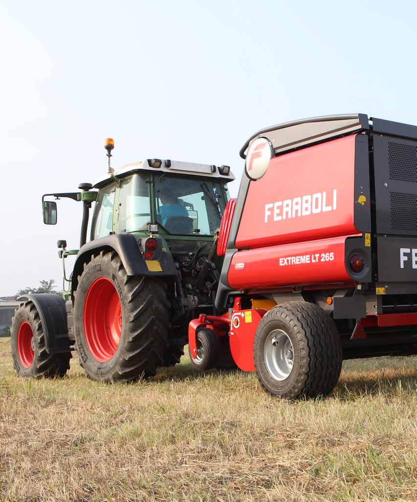 EXTREME SERIES THE VARIABLE CHAMBER TO THE EXTREME! FERABOLI ROUND BALERS Feraboli made its balers with 2 ideas nailed in the head: flexibility and reliability.