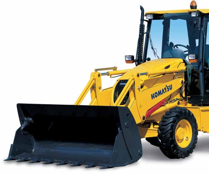 Walk-Around The WB93R-5 belongs to the latest generation of Komatsu backhoe loaders, which comes to market with a number of innovations.