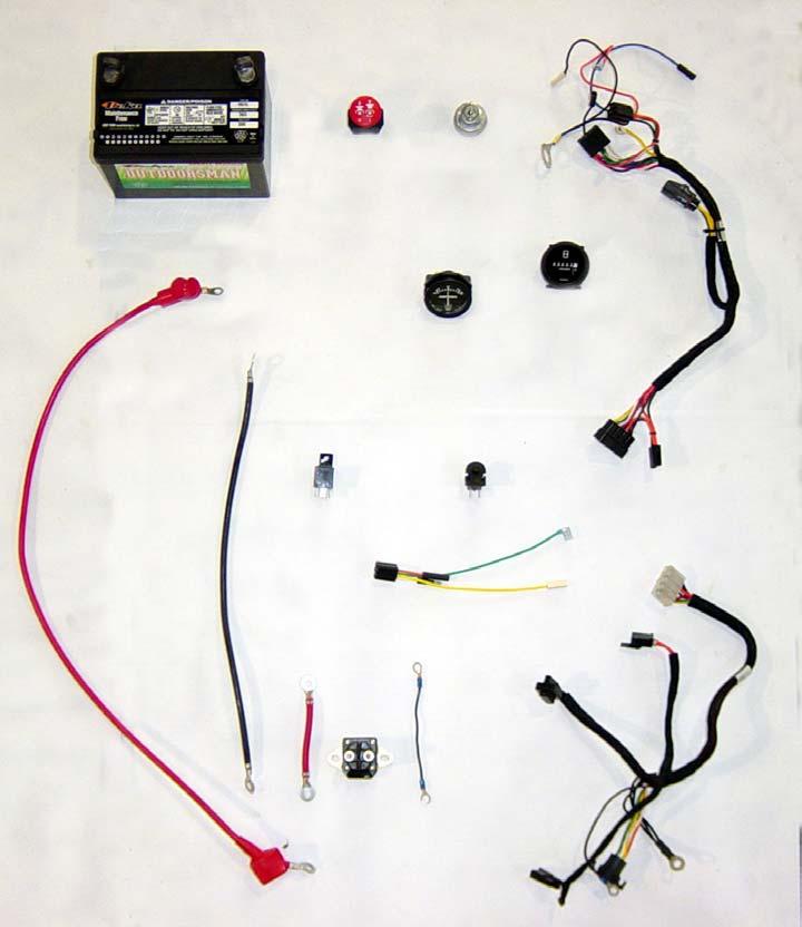 ELECTRICAL ASSEMBLY (-) Figure,a,a 0 000 Cable, Battery, Red with Lug Insul.