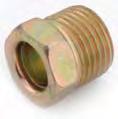 HOSE & FITTINGS Brass Inverted Flare Fittings Brass Inverted Flare Fittings are typically used in hydraulic brake, power steering, fuel lines, transmission cooler lines, LP, and natural gas