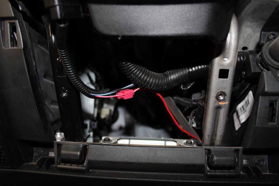 4-G) Now go back to the harness behind glove box. Follow the ARB instructions to connect the two sections of the wiring harness. ARB provides a 4-pin white connector to join the two sections.
