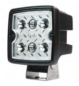 120 Work ing TRILLIANT CUBE LED WORK LAMP TIER 2 OUTPUT Compact 4 x 4 lamps available in in 1200 and 2500 2500 lumen lumen models model and 2800 lumen model Highest quality electronic components and