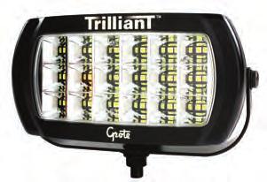 124 Work ing TRILLIANT LED WORK LAMPS Long-lasting, high output LED work lamp Field tested in brutal off-road conditions Easily mountable with a durable 1/2 stud mounting bracket, also features
