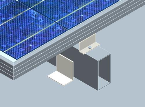 To prevent wiring damage and to allow air to circulate behind the module, clearance between the module frames and surface of the roof is required. The standoff minimum height is 3.