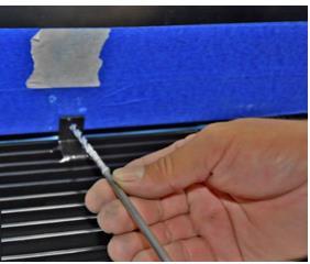 Inspect the position of the Billet Grille to ensure that it s