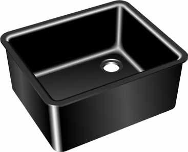 Kemresin Drop-in Sinks Kemresin Drop-in Sinks are formed in metal molds to provide a lipped onepiece tub with coved corners and bottoms pitched to the drain outlet.