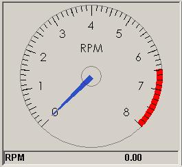 Dial gauge Data Channel Select the data channel you want displayed on this gauge. Minimum Value and Maximum Value These values set the minimum and maximum number span for the gauge.